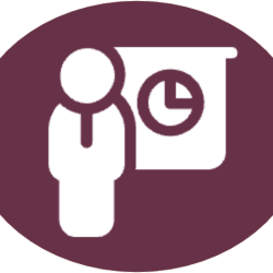 for business icon circular with background white